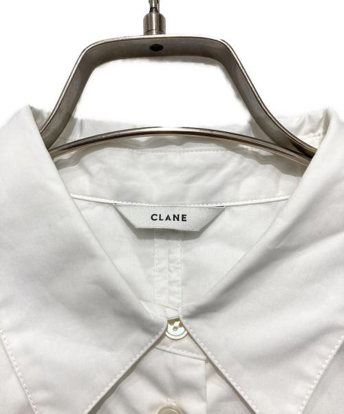 CLANE（クラネ）CLANE (クラネ) ショート丈シャツ ホワイト サイズ:2の古着・服飾アイテム