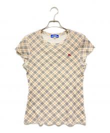 BURBERRY（バーバリー）の古着「ノバチェックTシャツ」｜ベージュ