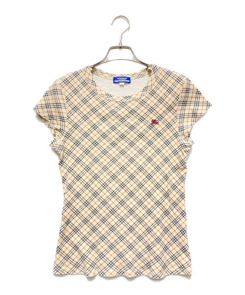 BURBERRY（バーバリー）BURBERRY (バーバリー) ノバチェックTシャツ ベージュ サイズ:38の古着・服飾アイテム