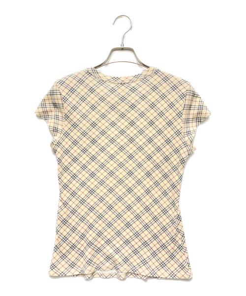 BURBERRY（バーバリー）BURBERRY (バーバリー) ノバチェックTシャツ ベージュ サイズ:38の古着・服飾アイテム