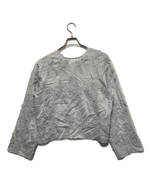 BEAUTY&YOUTH UNITED ARROWS（ビューティーアンドユースユナイテッドアローズ）BEAUTY&YOUTH UNITED ARROWS (ビューティーアンドユースユナイテッドアローズ) 2WAY セルロースナイロン エンブロイダリー シャツ スカイブルー サイズ:Freeの古着・服飾アイテム