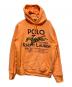 POLO RALPH LAUREN（ポロ・ラルフローレン）の古着「プリントパーカー」｜オレンジ