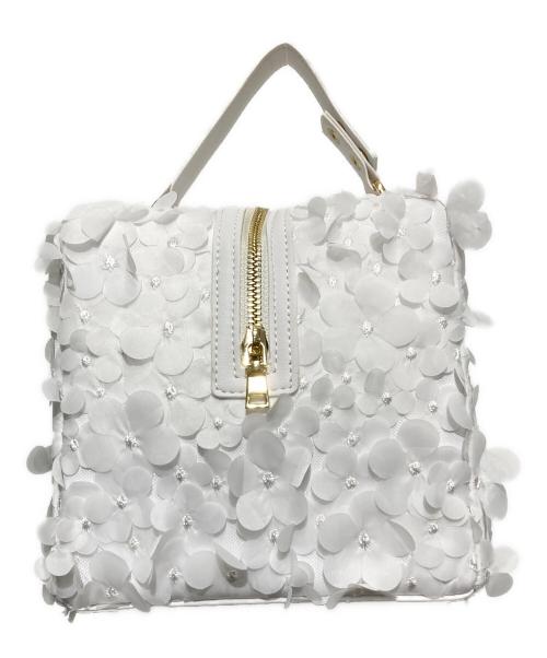 Bibiy.（ビビィ）Bibiy. (ビビィ) B.FLORET BOX BAG ホワイトの古着・服飾アイテム