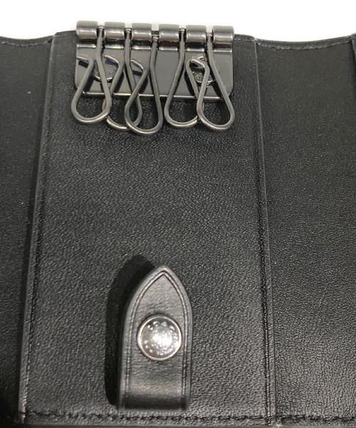COACH（コーチ）COACH (コーチ) ファイブ リング キー ケース・シグネチャー レザー ブラックの古着・服飾アイテム