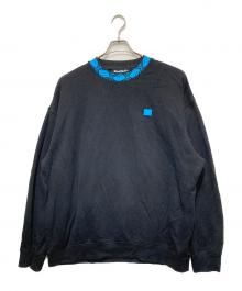 Acne studios（アクネ ストゥディオズ）の古着「フェイスモチーフスウェット」｜ブラック