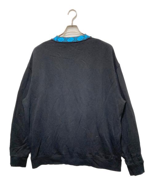 Acne studios（アクネ ストゥディオズ）Acne studios (アクネ ストゥディオズ) フェイスモチーフスウェット ブラック サイズ:Lの古着・服飾アイテム