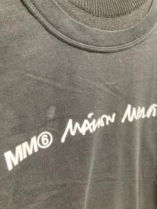 MM6 Maison Margiela（エムエムシックスメゾンマルジェラ）MM6 Maison Margiela (エムエムシックスメゾンマルジェラ) レイヤード風ドッキングニット ブラック サイズ:Mの古着・服飾アイテム