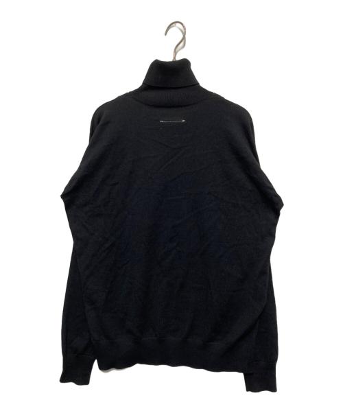 MM6 Maison Margiela（エムエムシックスメゾンマルジェラ）MM6 Maison Margiela (エムエムシックスメゾンマルジェラ) レイヤード風ドッキングニット ブラック サイズ:Mの古着・服飾アイテム