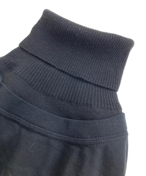 MM6 Maison Margiela（エムエムシックスメゾンマルジェラ）MM6 Maison Margiela (エムエムシックスメゾンマルジェラ) レイヤード風ドッキングニット ブラック サイズ:Mの古着・服飾アイテム