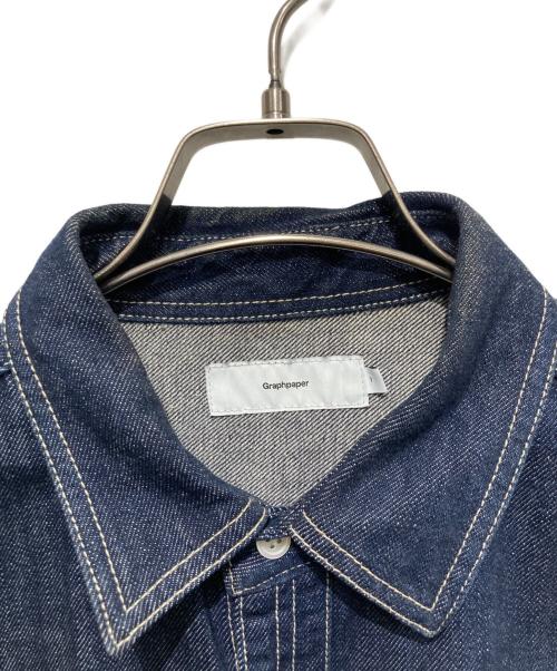 Graphpaper（グラフペーパー）Graphpaper (グラフペーパー) Denime Regular Collar Shirt インディゴ サイズ:1の古着・服飾アイテム