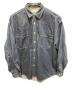 Graphpaper（グラフペーパー）の古着「Denime Regular Collar Shirt」｜インディゴ