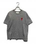 AMI Alexandre Mattiussiアミアレクサンドルマテュッシ）の古着「クルーネックTシャツ "AMI DE COEUR T SHIRT"」｜グレー