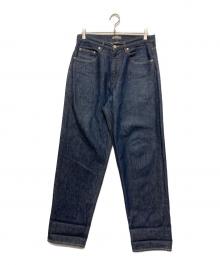 AURALEE（オーラリー）の古着「HARD TWIST DENIM WIDE PANTS」｜ネイビー