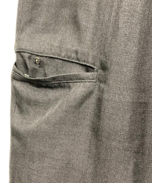 YOHJI YAMAMOTO（ヨウジヤマモト）YOHJI YAMAMOTO (ヨウジヤマモト) PA-ポリエステルヘリンボンS-ヒモパンツ サイズ:3の古着・服飾アイテム