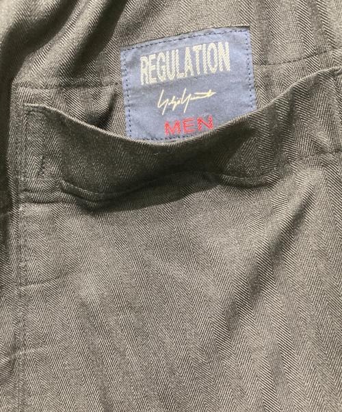 YOHJI YAMAMOTO（ヨウジヤマモト）YOHJI YAMAMOTO (ヨウジヤマモト) PA-ポリエステルヘリンボンS-ヒモパンツ サイズ:3の古着・服飾アイテム