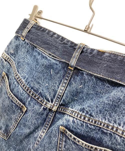 Maison Margiela（メゾンマルジェラ）Maison Margiela (メゾンマルジェラ) ベルテッドデニムパンツ ネイビー サイズ:42の古着・服飾アイテム