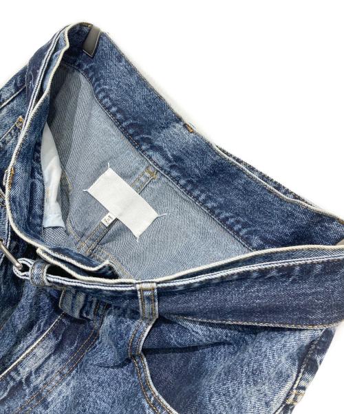 Maison Margiela（メゾンマルジェラ）Maison Margiela (メゾンマルジェラ) ベルテッドデニムパンツ ネイビー サイズ:42の古着・服飾アイテム