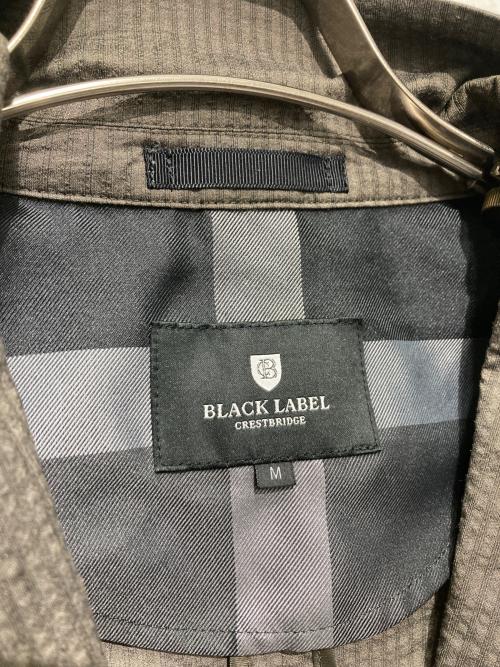 BLACK LABEL CRESTBRIDGE（ブラックレーベル クレストブリッジ）BLACK LABEL CRESTBRIDGE (ブラックレーベル クレストブリッジ) ハイストレッチサッカー ストライプ柄 2B テーラード アンコンジャケット カーキ サイズ:Mの古着・服飾アイテム