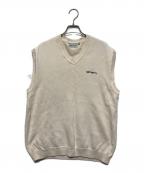 Carhartt WIPカーハート ワーク イン プログレス）の古着「SCRIPT KNIT VEST」｜アイボリー