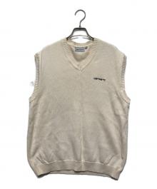 Carhartt WIP（カーハート ワーク イン プログレス）の古着「SCRIPT KNIT VEST」｜アイボリー