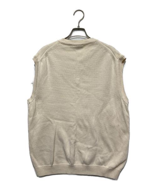 Carhartt WIP（カーハート ワーク イン プログレス）CARHARTT WIP (カーハート ワーク イン プログレス) SCRIPT KNIT VEST アイボリー サイズ:Ｍの古着・服飾アイテム