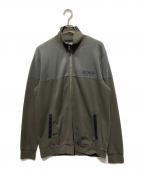 BOSS HUGO BOSSボス ヒューゴボス）の古着「スウェット トラックジャケット」｜グレー×グリーン