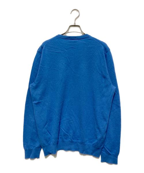 BOSS HUGO BOSS（ボス ヒューゴボス）BOSS HUGO BOSS (ボス ヒューゴボス) カシミヤニット ブルー サイズ:Lの古着・服飾アイテム