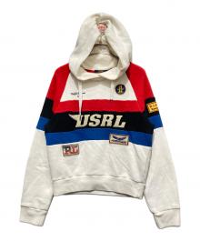 POLO RALPH LAUREN（ポロ・ラルフローレン）の古着「レーシングパーカー」｜ホワイト×レッド