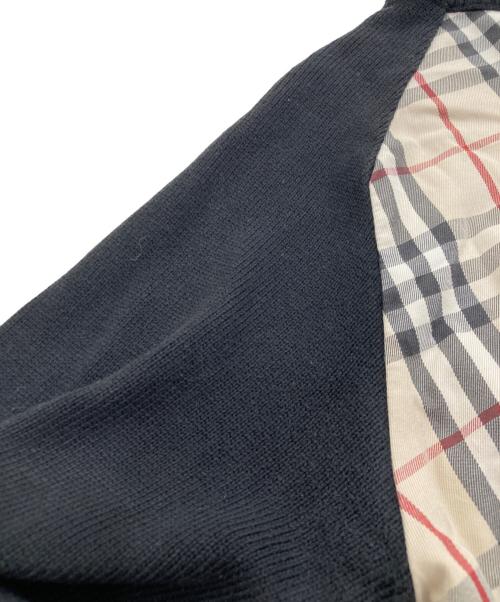 BURBERRY BLACK LABEL（バーバリーブラックレーベル）BURBERRY BLACK LABEL (バーバリーブラックレーベル) ノヴァチェックニットジャケット ブラック サイズ:3の古着・服飾アイテム