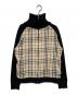 BURBERRY BLACK LABEL（バーバリーブラックレーベル）の古着「ノヴァチェックニットジャケット」｜ブラック