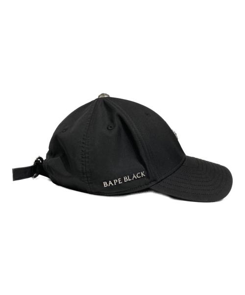 A BATHING APE（アベイシングエイプ）A BATHING APE (アベイシングエイプ) BAPE BLACK BASEBALL CAP/べイプ ブラック ベースボールキャップ ブラックの古着・服飾アイテム