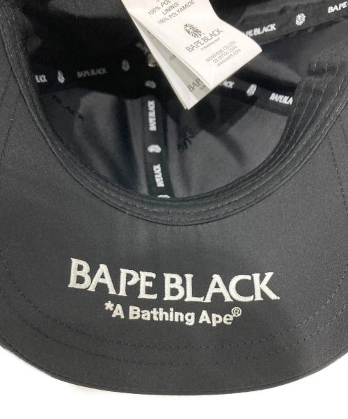 A BATHING APE（アベイシングエイプ）A BATHING APE (アベイシングエイプ) BAPE BLACK BASEBALL CAP/べイプ ブラック ベースボールキャップ ブラックの古着・服飾アイテム