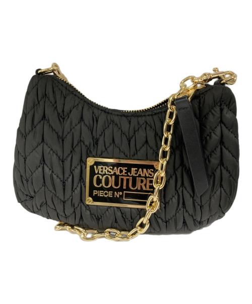 VERSACE JEANS COUTURE（ヴェルサーチ ジーンズクチュール）VERSACE JEANS COUTURE (ヴェルサーチ ジーンズクチュール) マテラッセ ショルダーバッグ ブラックの古着・服飾アイテム