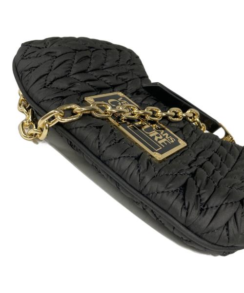 VERSACE JEANS COUTURE（ヴェルサーチ ジーンズクチュール）VERSACE JEANS COUTURE (ヴェルサーチ ジーンズクチュール) マテラッセ ショルダーバッグ ブラックの古着・服飾アイテム