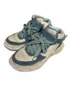 MIHARA YASUHIROミハラヤスヒロ）の古着「WAYNE OG Sole DR Leather High-top Sneaker」｜スカイブルー