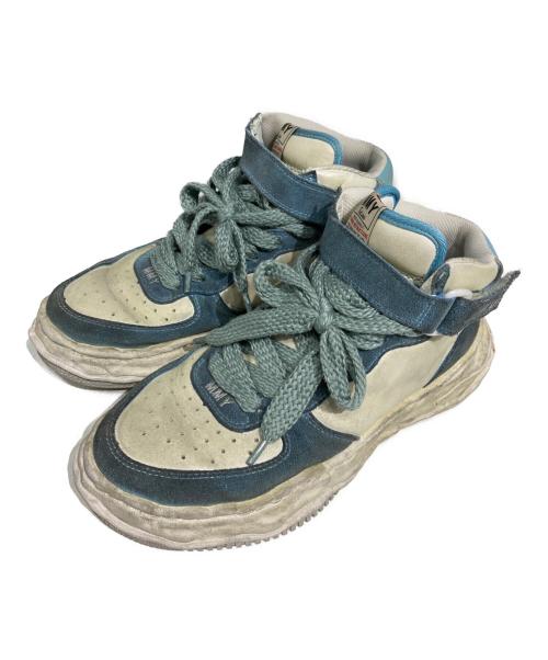 MIHARA YASUHIRO（ミハラヤスヒロ）MIHARA YASUHIRO (ミハラヤスヒロ) WAYNE OG Sole DR Leather High-top Sneaker スカイブルー サイズ:42の古着・服飾アイテム