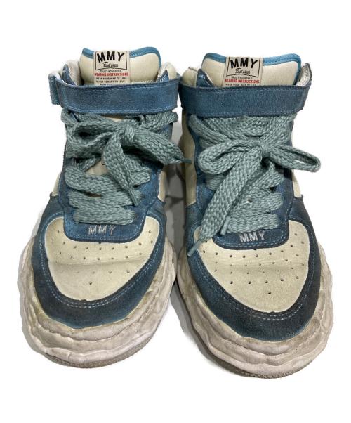 MIHARA YASUHIRO（ミハラヤスヒロ）MIHARA YASUHIRO (ミハラヤスヒロ) WAYNE OG Sole DR Leather High-top Sneaker スカイブルー サイズ:42の古着・服飾アイテム