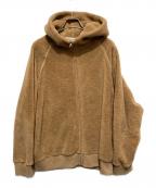 Graphpaperグラフペーパー）の古着「Wool Boa Zip Parka/ウールボアジップパーカー」｜ブラウン