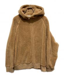 Graphpaper（グラフペーパー）の古着「Wool Boa Zip Parka/ウールボアジップパーカー」｜ブラウン