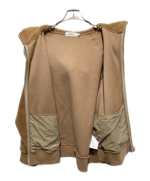 Graphpaper（グラフペーパー）Graphpaper (グラフペーパー) Wool Boa Zip Parka/ウールボアジップパーカー ブラウン サイズ:1の古着・服飾アイテム