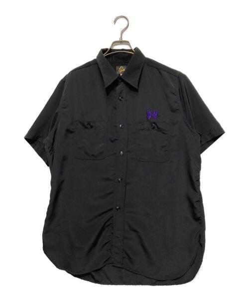 Needles（ニードルズ）Needles (ニードルズ) S/S Work Shirt-Poly/ワーク シャツ-ポリ ブラック サイズ:Mの古着・服飾アイテム