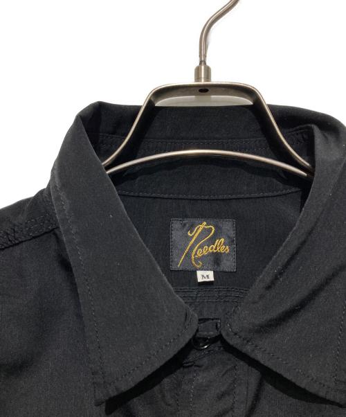 Needles（ニードルズ）Needles (ニードルズ) S/S Work Shirt-Poly/ワーク シャツ-ポリ ブラック サイズ:Mの古着・服飾アイテム