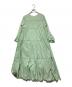 ne quittez pas（ヌキテパ）の古着「Cotton Voile Tiered Maxi Dress」｜黄緑