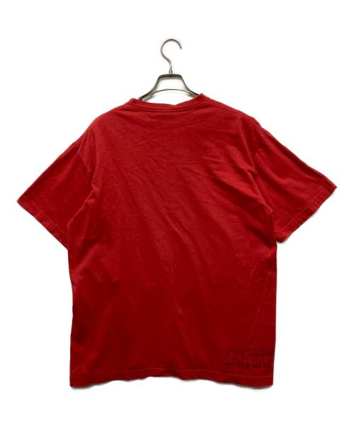 stussy（ステューシー）stussy (ステューシー) スカルプリントTシャツ レッド サイズ:Lの古着・服飾アイテム
