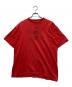 stussy（ステューシー）の古着「スカルプリントTシャツ」｜レッド
