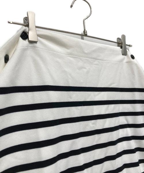 HYKE（ハイク）HYKE (ハイク) 26SS BASQUE INSPIRED SKIRT ホワイト×ブラック サイズ:Lの古着・服飾アイテム
