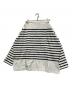 HYKE（ハイク）の古着「26SS BASQUE INSPIRED SKIRT」｜ホワイト×ブラック