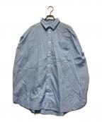 ENFOLDエンフォルド）の古着「CIRCLE SLEEVELESS-SHIRT」｜スカイブルー