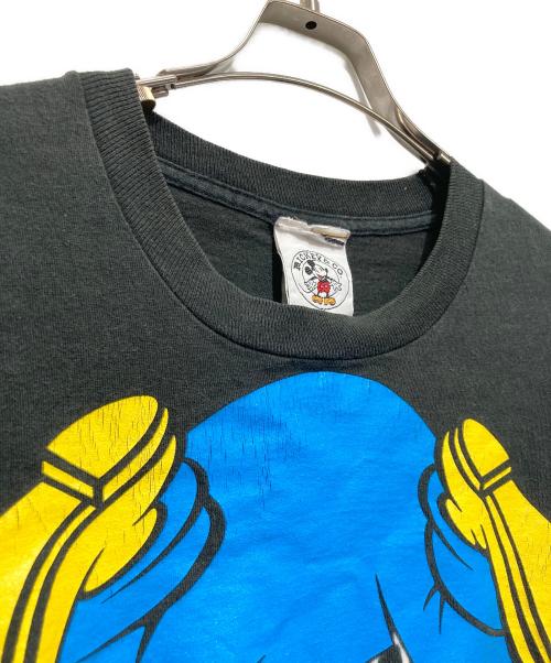 MICKEY（ミッキー）MICKEY (ミッキー) 逆立ちグーフィープリントTシャツ ブラック サイズ:不明の古着・服飾アイテム