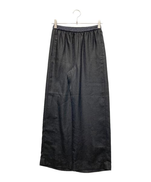 Gabardine K.T（ギャバシンケーティー）Gabardine K.T (ギャバシンケーティー) 25SS 麻調合繊 ワイドパンツ ブラック サイズ:7の古着・服飾アイテム